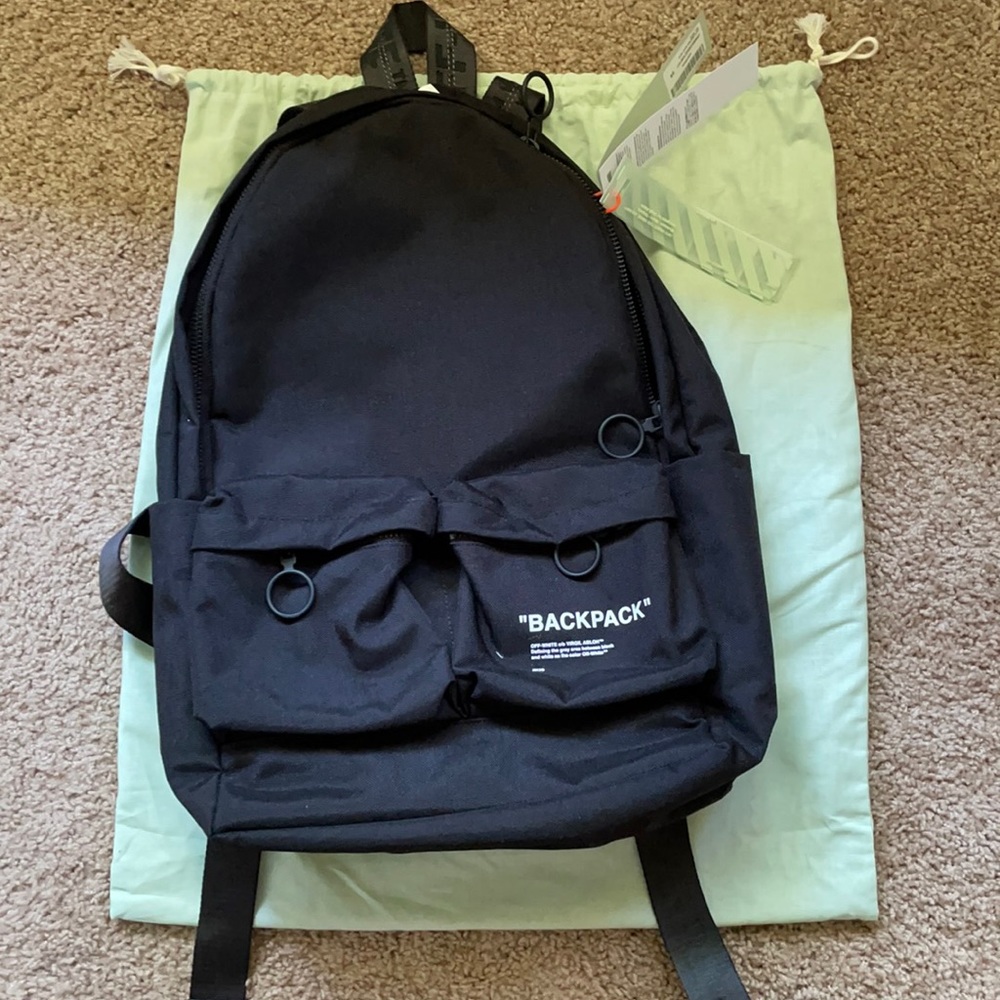Off-White Quote Backpack Unisex